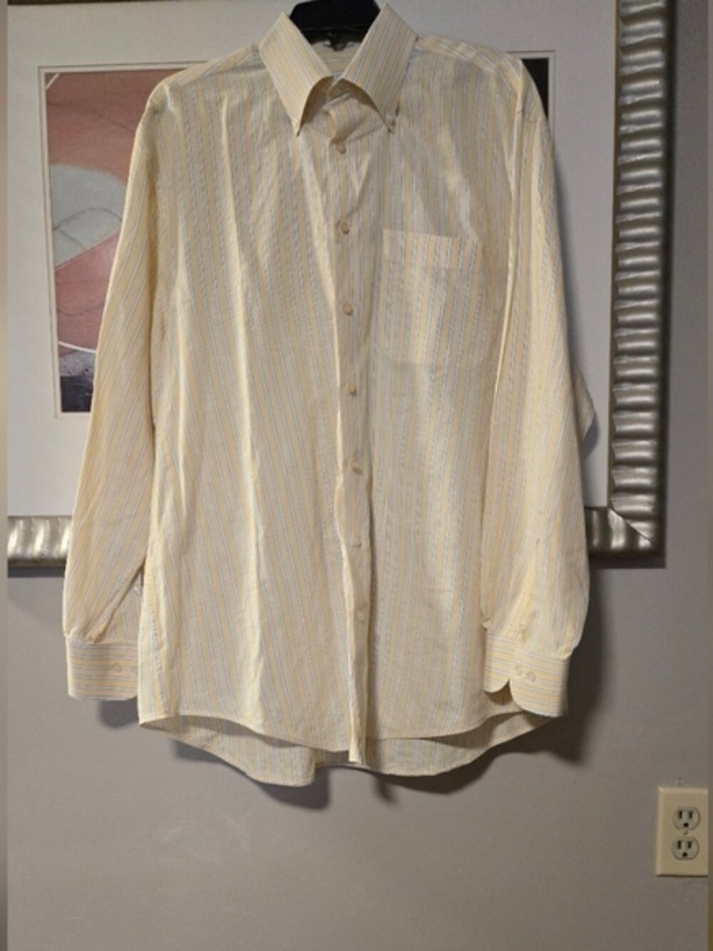 Peter Millar Men T Shirt Size Large Long Sleeve Shirt 100% Cotton